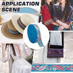 10 ярд полиэфирные ленты с вышивкой в этническом стиле&nbsp;OCOR-FG0002-26C