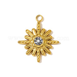 Подвески из нержавеющей стали 304 со стразами&nbsp;STAS-OY009-95G