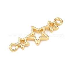 Подвески-соединители в виде тройной звезды из латуни&nbsp;KK-Z132-20G