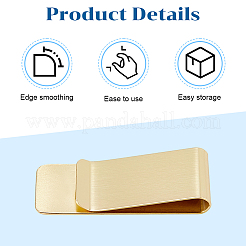 10 шт. зажимы для денег из нержавеющей стали AJEW-CP0008-90G