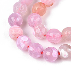 Нити бусин из натурального агата (окрашенного и нагретого) G-T139-8mm-88B