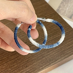 Серьги-кольца из полиэфирного сплава FS-WGF51EC-01