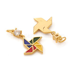 Латунные микро проложить кубического циркония подвески&nbsp;KK-I672-25G