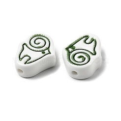 Фарфоровые бусины ручной работы PORC-Z004-01B