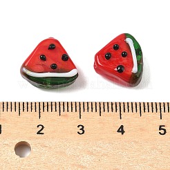 Бусины ручной работы в технике лэмпворк с неровностями X-LAMP-R003-04E-01