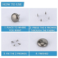 200 шт. 5-х цветные латунные шпильки-заклепки&nbsp;FIND-GF0008-44B