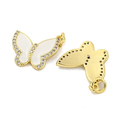 Латунные микропаве прозрачные подвески с фианитом KK-R159-02G