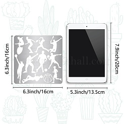 Спортивная тема трафареты для резки нержавеющей стали DIY-WH0238-149