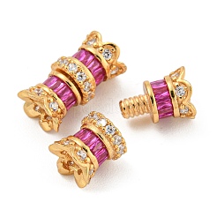 925 винтовая застежка из стерлингового серебра с микропаве из циркония STER-U001-04B-G