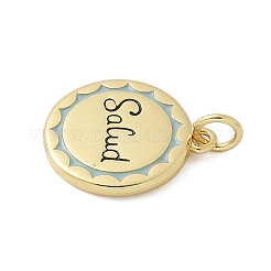 Латунь эмаль подвески KK-P293-09G-01