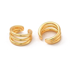 Серьги-каффы из латуни с реечным покрытием EJEW-P221-12G