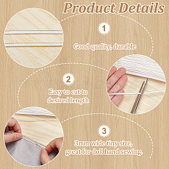 Плоский плетеный шнур из полиэстера длиной 27 м. OCOR-WH0096-01A