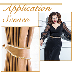 Полиэстеровая сороконожка плетеная волнистая лента&nbsp;OCOR-WH0111-43A