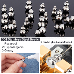 18 шт. 3 бусины из нержавеющей стали 304 STAS-UN0026-67