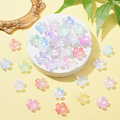 100шт 9 цвета непрозрачных акриловых колпачков для бусин&nbsp;MACR-CJ0001-77