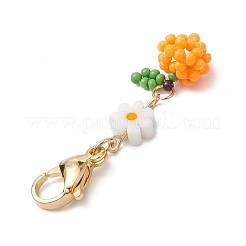 Подвесные украшения из стеклянных бусин в виде фруктов&nbsp;HJEW-MZ00154