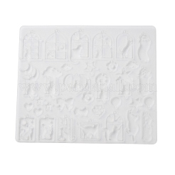 Силиконовые Молды для изготовления подвесок своими руками в форме кошки.&nbsp;DIY-F161-01C