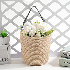 Плетеные хлопковые корзины для хранения&nbsp;AJEW-WH20054-010B