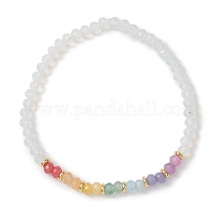 Браслеты из чакра-опалита и окрашенного натурального малайзийского нефрита для женщин&nbsp;BJEW-JB13049