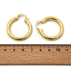 Латунные серьги обруча&nbsp;EJEW-P265-01G