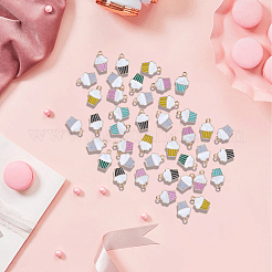 100 шт. Подвески из сплава с эмалью&nbsp;ENAM-SC0007-12