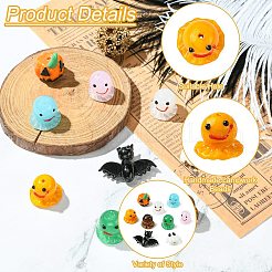 9 шт. 9 стиля бусины ручной работы в стиле лэмпворк на тему Хэллоуина LAMP-CJ0002-62