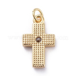 Маленькие подвески в виде креста из кубического циркония&nbsp;KK-G363-03G-03