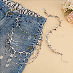 1 шт панк преувеличенные ожерелья из сплава кабеля NJEW-AR0001-08