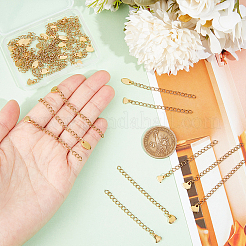 30 шт. 3-х стильный удлинитель цепи из нержавеющей стали 304&nbsp;STAS-UN0054-66