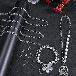 Набор для самостоятельного изготовления ожерелья из алюминиевых цепей-панцирей&nbsp;DIY-SP0001-13B-S