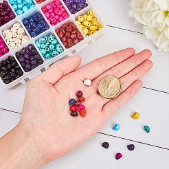 15 цвет окрашенных синтетических бирюзовых бусин G-GA0001-02