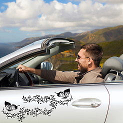 4 шт. 2-х цветные ПВХ мультяшные самоклеящиеся наклейки на автомобиль&nbsp;STIC-GF0001-34