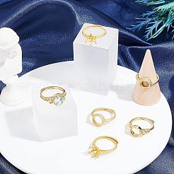 6 шт. 3-х стильные регулируемые латунные кольца для пальцев FIND-FH0004-23