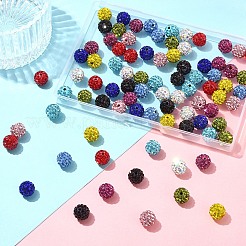 100 шт. 10 цвета проложить бусины для дискотечного шара&nbsp;RB-YW0001-15