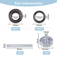 1 набор железных дыроколов DIY-FH0005-83
