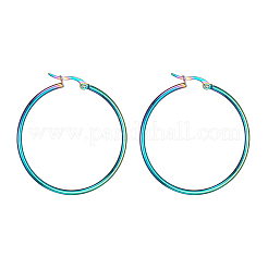 Большие серьги-кольца из нержавеющей стали 304 EJEW-F105-06M