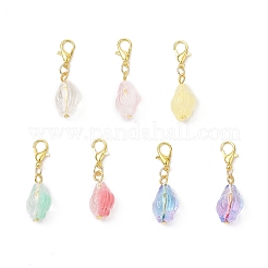 Раковина прозрачная краска-спрей стеклянная подвеска украшения&nbsp;HJEW-JM03527-02