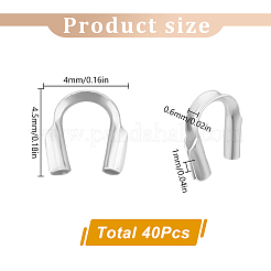 40шт 925 серебряных провода-хранителя STER-GO0001-30