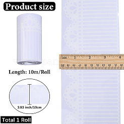 ПВХ водонепроницаемые самоклеящиеся кружевные цветочные наклейки для украшения стеклянных окон&nbsp;DIY-WH20002-636A