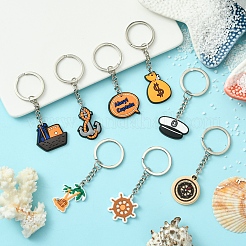 8шт 8 стиля мультяшный ПВХ брелок-подвеска KEYC-FS0001-07