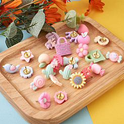 Золотые железные булавки для карт AJEW-TAC0025-01