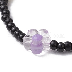 3шт 3 стиля стеклянный акриловый браслет из бисера и стеклянный бисер набор эластичный браслет для женщин&nbsp;BJEW-JB11749