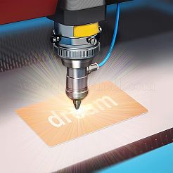 Алюминиевые пустые визитки с термотрансферной печатью DIY-NB0004-81