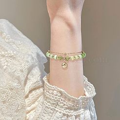 1 нить натуральных серпантиновых бусин G-OC0003-10