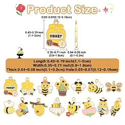 30шт 15 стиля сплава эмалевые подвески&nbsp;ENAM-YW0008-39