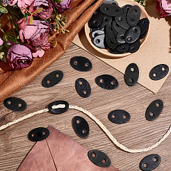 50 шт. овальная пряжка из искусственной кожи&nbsp;FIND-CL0001-57