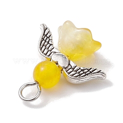 Подвески из малайзийского нефрита натурального окрашенного цвета PALLOY-JF02661-03