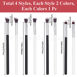 2 набор из 2 деревянных кистей для нанесения макияжа FIND-GF0006-73