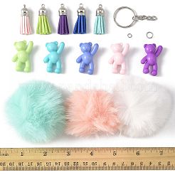 Наборы для изготовления брелока-медведя своими руками DIY-FS0009-14