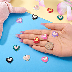 12шт 6 цвета сплава эмалевые подвески FIND-TA0006-63